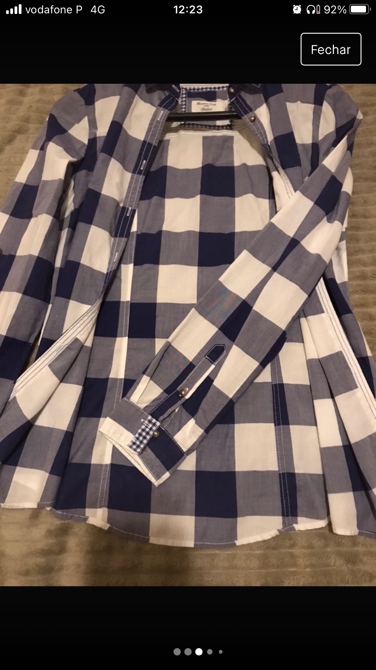 Camisa xadrez da Massimo Dutti