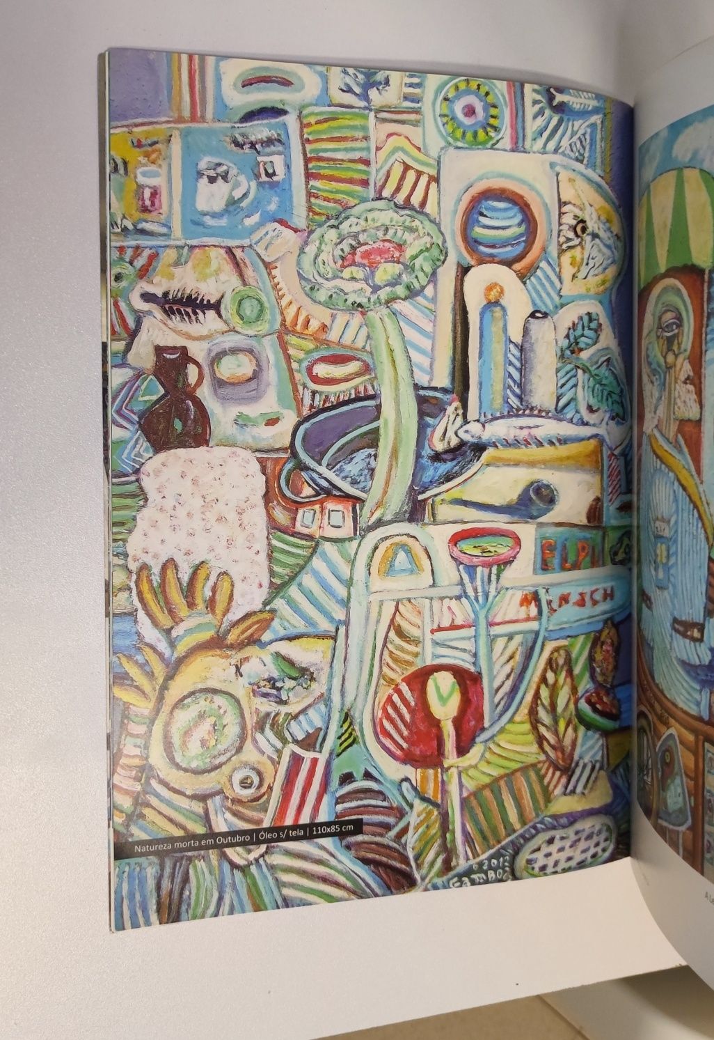 Livro sobre a exposição comemorativa do pintor Miguel Gamboa