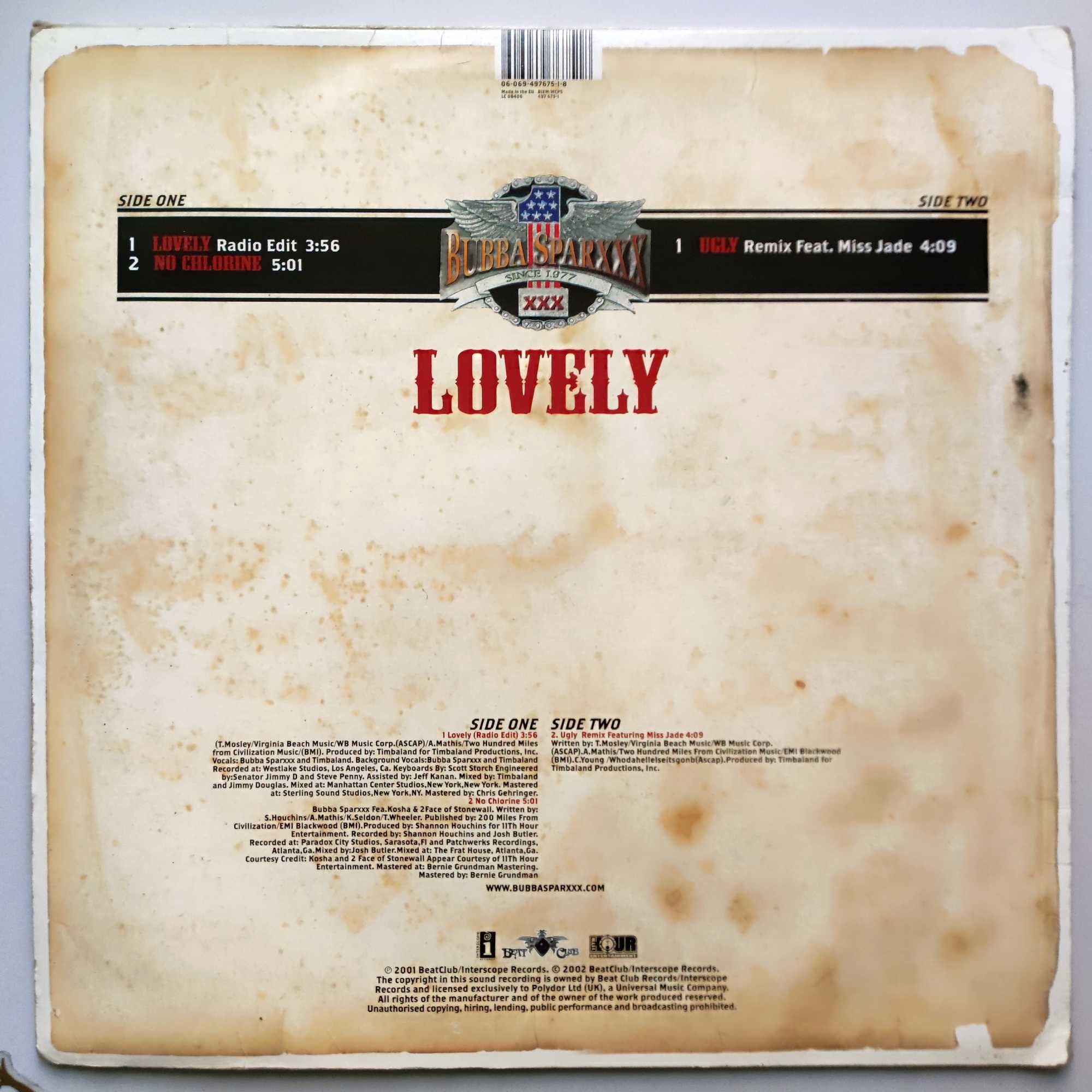 BUBBA SPARXXX - LOVELY (wyd. 2001) LP 12" winyl