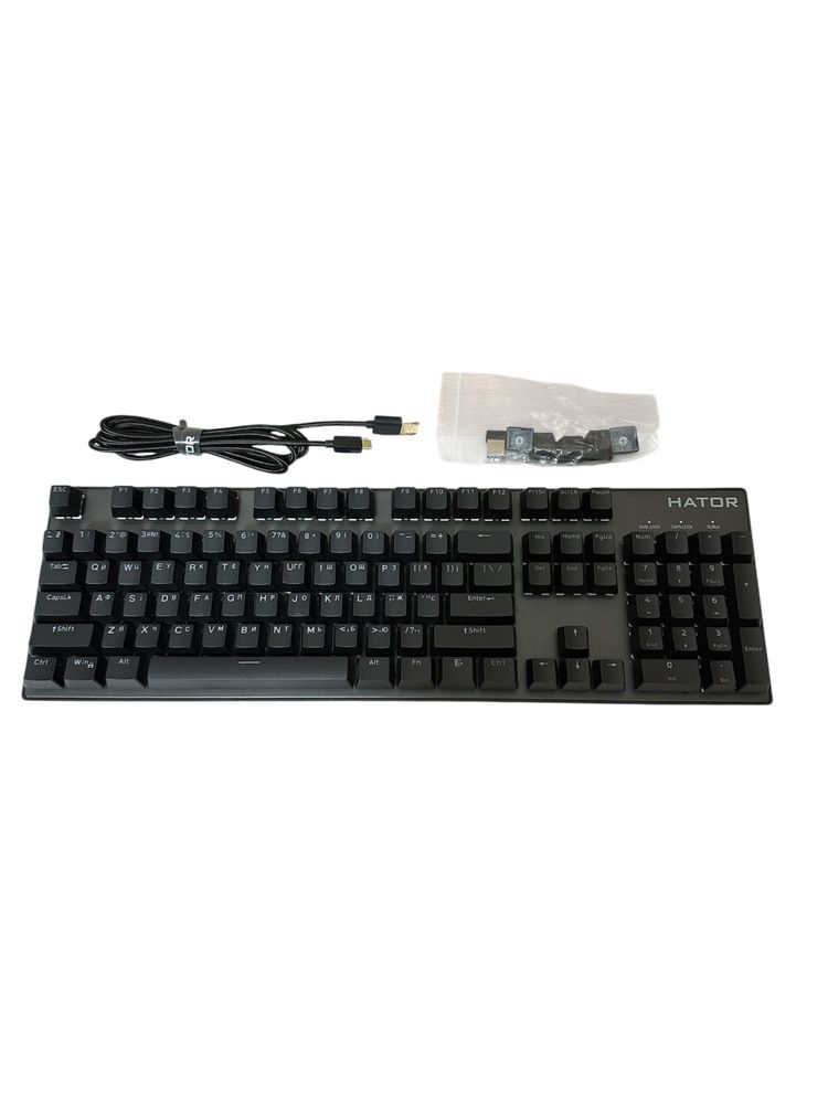 Клавіатура HATOR Icefall Mecha Origin Red Linear (HTK104UA) Black