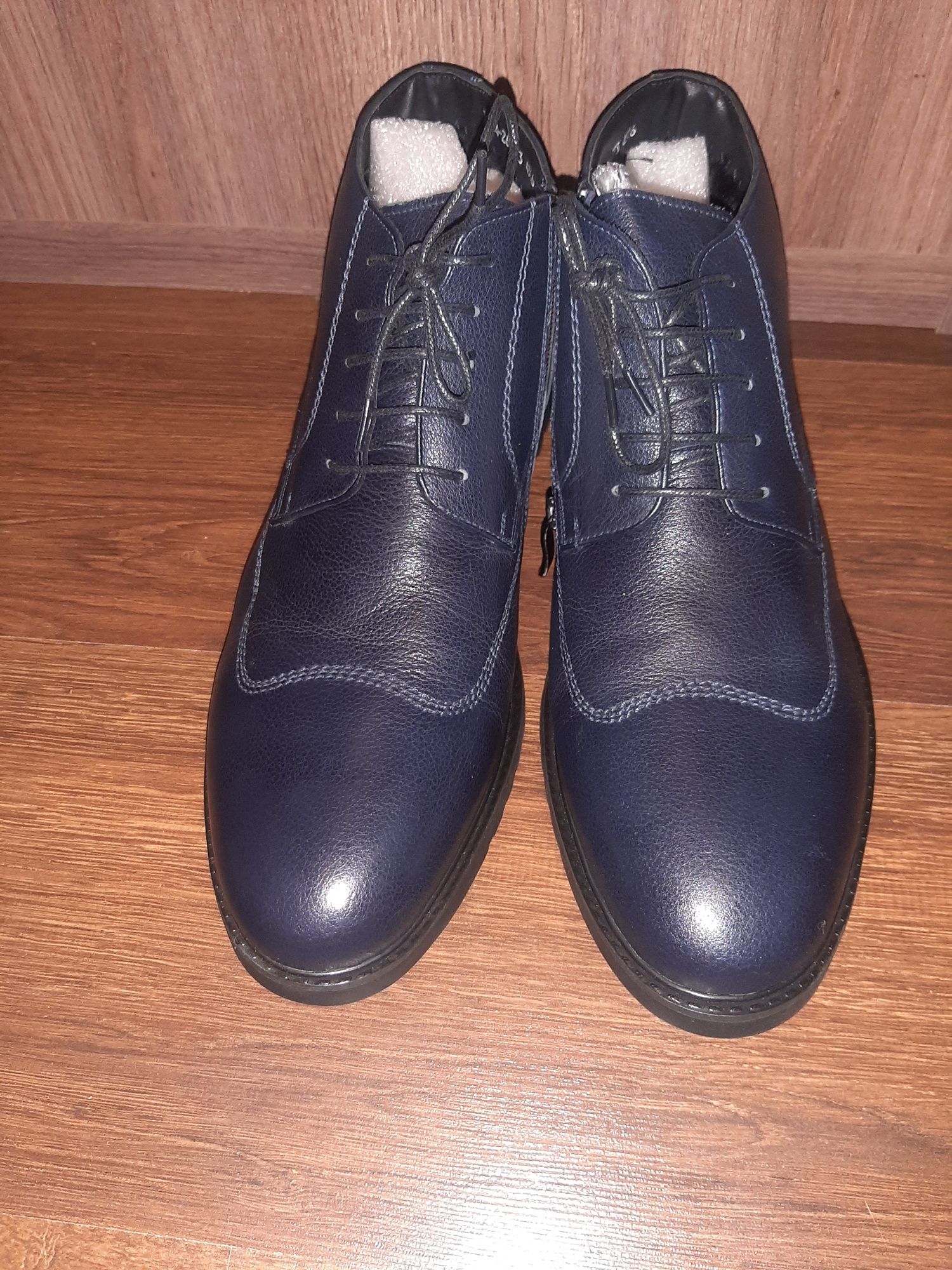 Зимові чоловічі черевики,  темно-сині