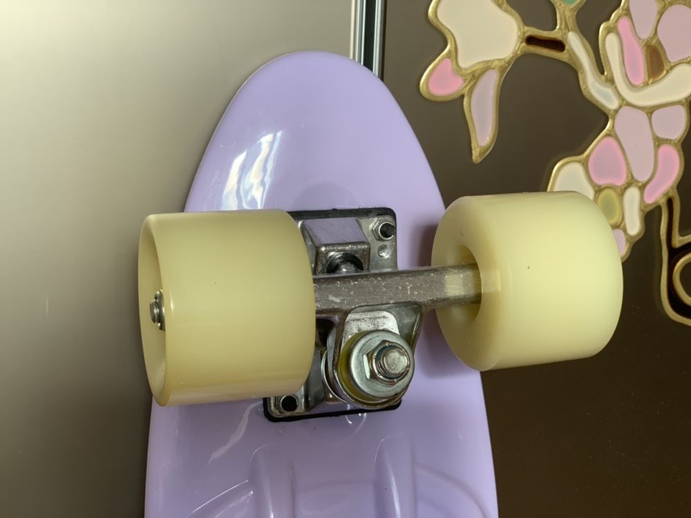 Новый Скейт Пенни борд Penny Board, доска=55см, c синей подсветкой