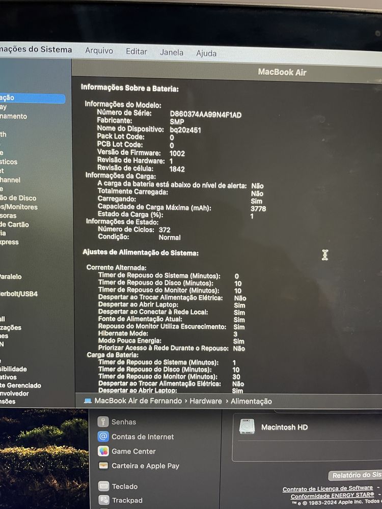 Macbook Air 13 - 2020