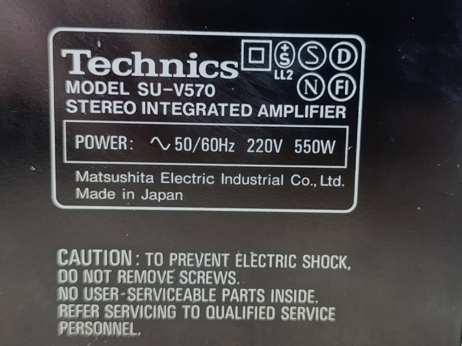 Wzmacniacz Technics SU-V570 PXS cap. Audiofilski, klasa AA, top.