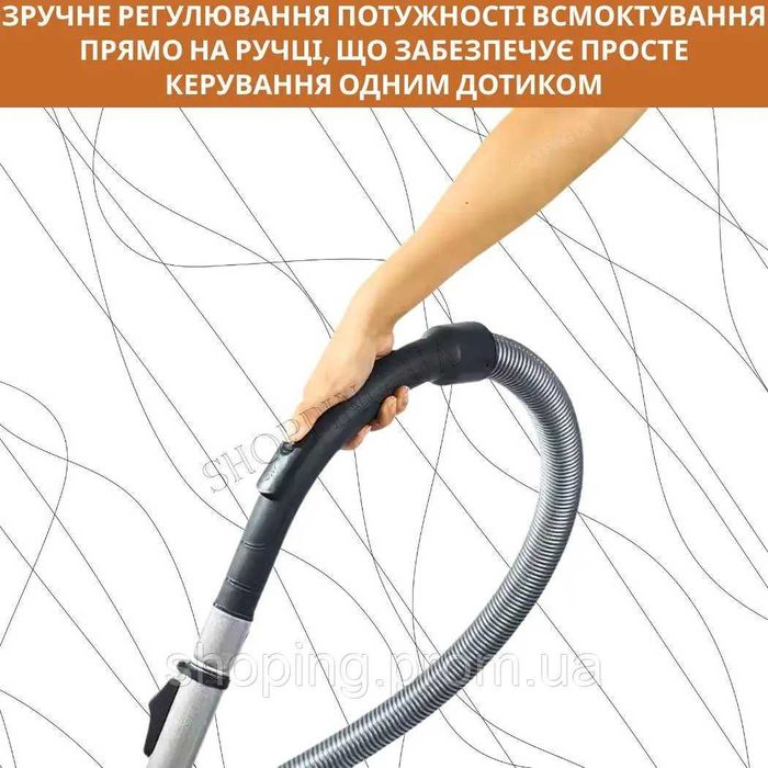 НЕМЕЦКИЙ мощный контейнерный пылесос с турбощеткой 3700W, CB-0116