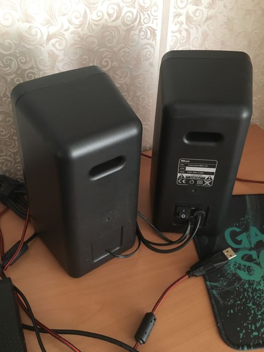 Колонки Trust Tytan 2.0 для пк телефона aux mini jack