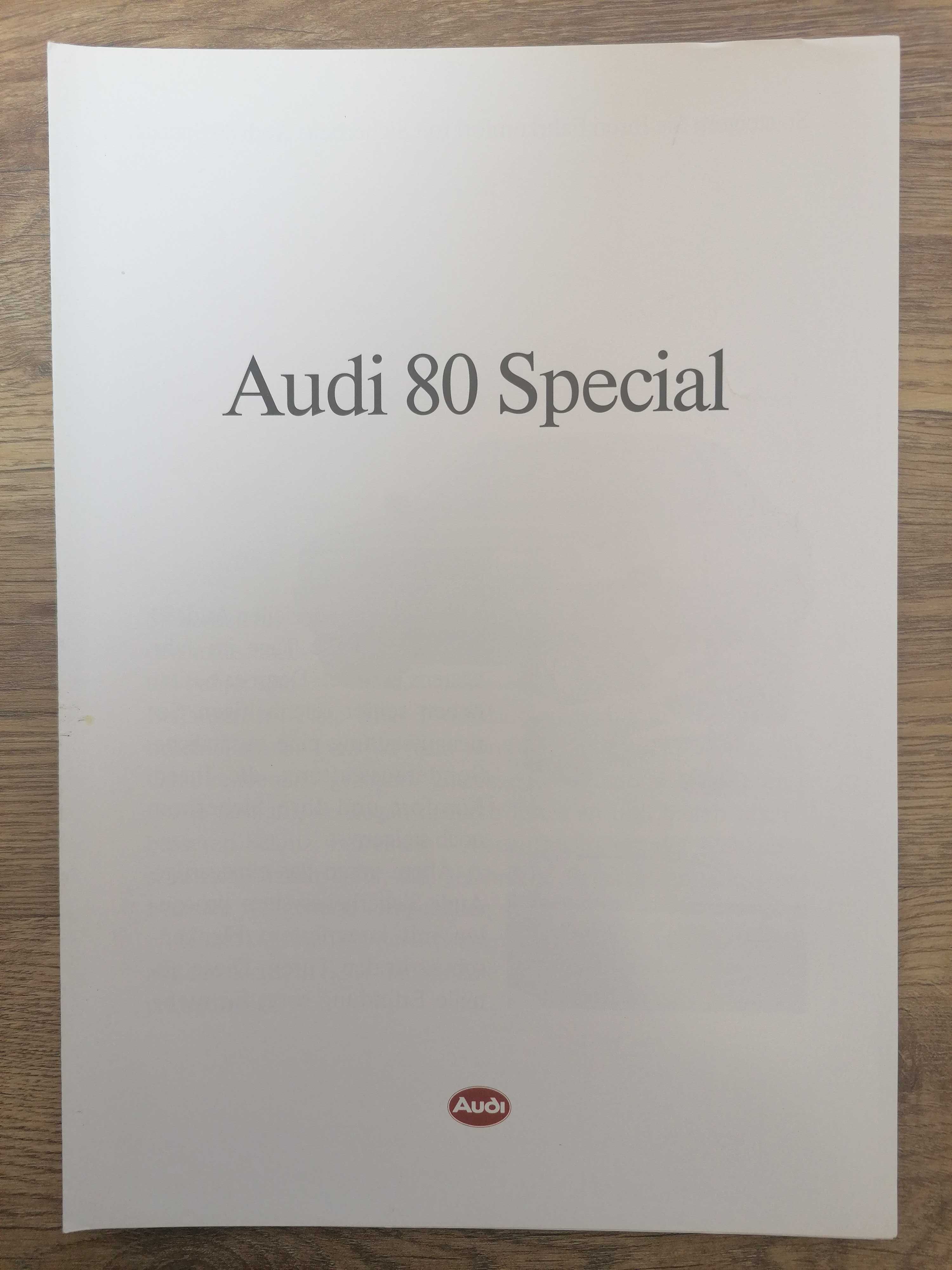 Prospekt Audi 80 Special