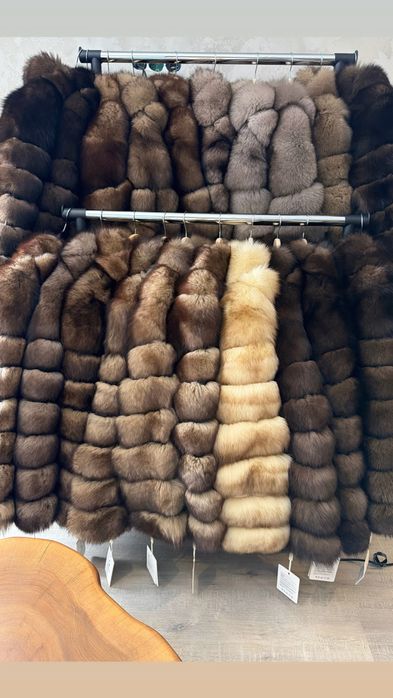 Шуба песцовая под соболь