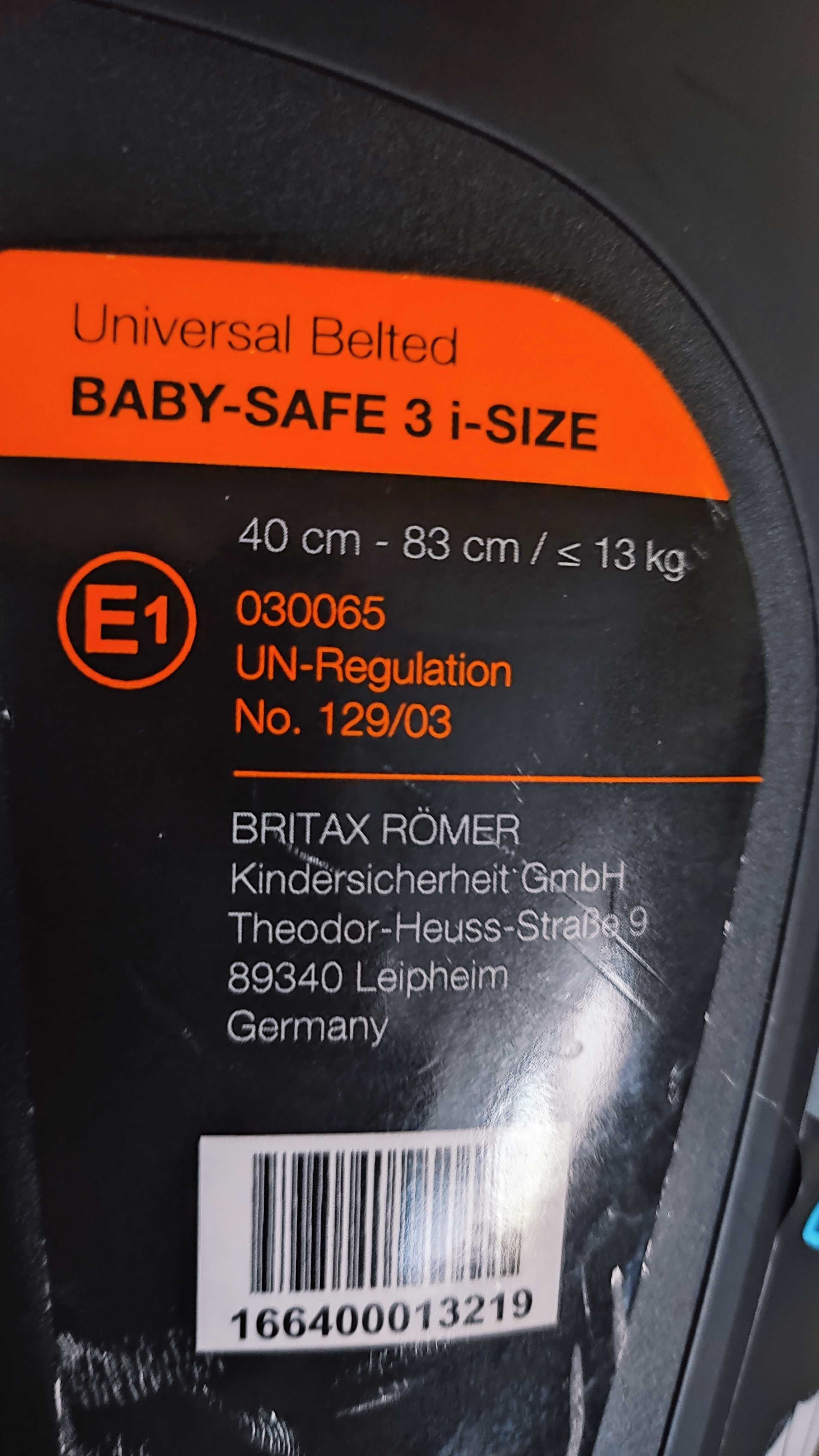 Fotelik Britax Römer Baby Safe 3 i-size