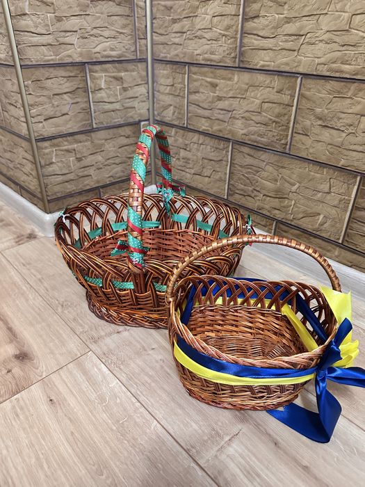 Кошик плетений великодній