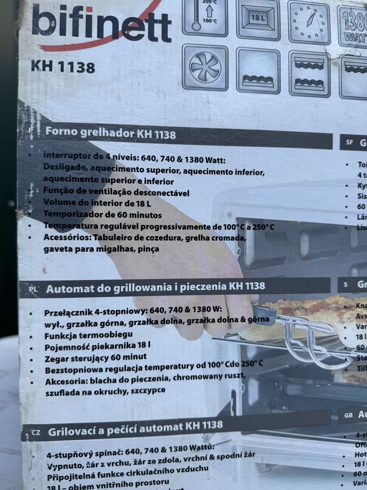 Forno grelhador 1380w