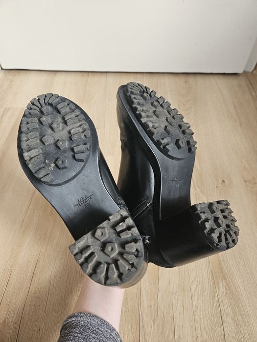 Botki na obcasie Zara 39