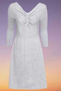 Dzianinowa, rozkloszowana sukienka Bodyflirt (Bonprix) - r. 40/42