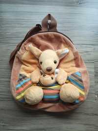 Plecak z kangurkami do przedszkola dla 3 - 4 letniego dziecka