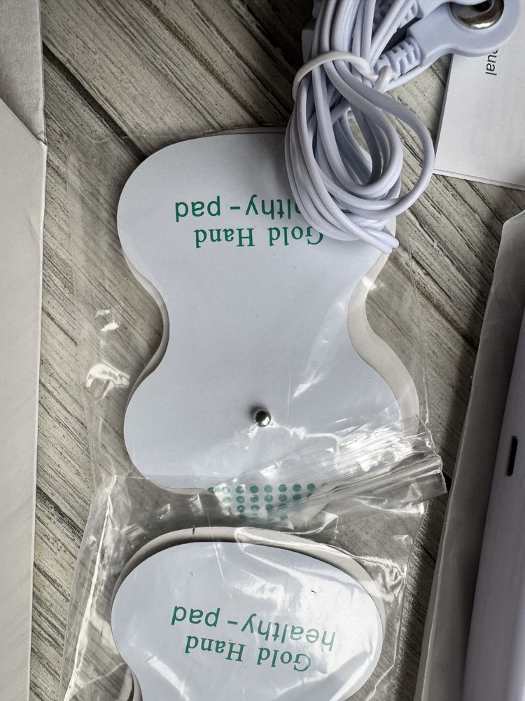 Masażer EMS z elektrodami, elektroterapia, mini TENS