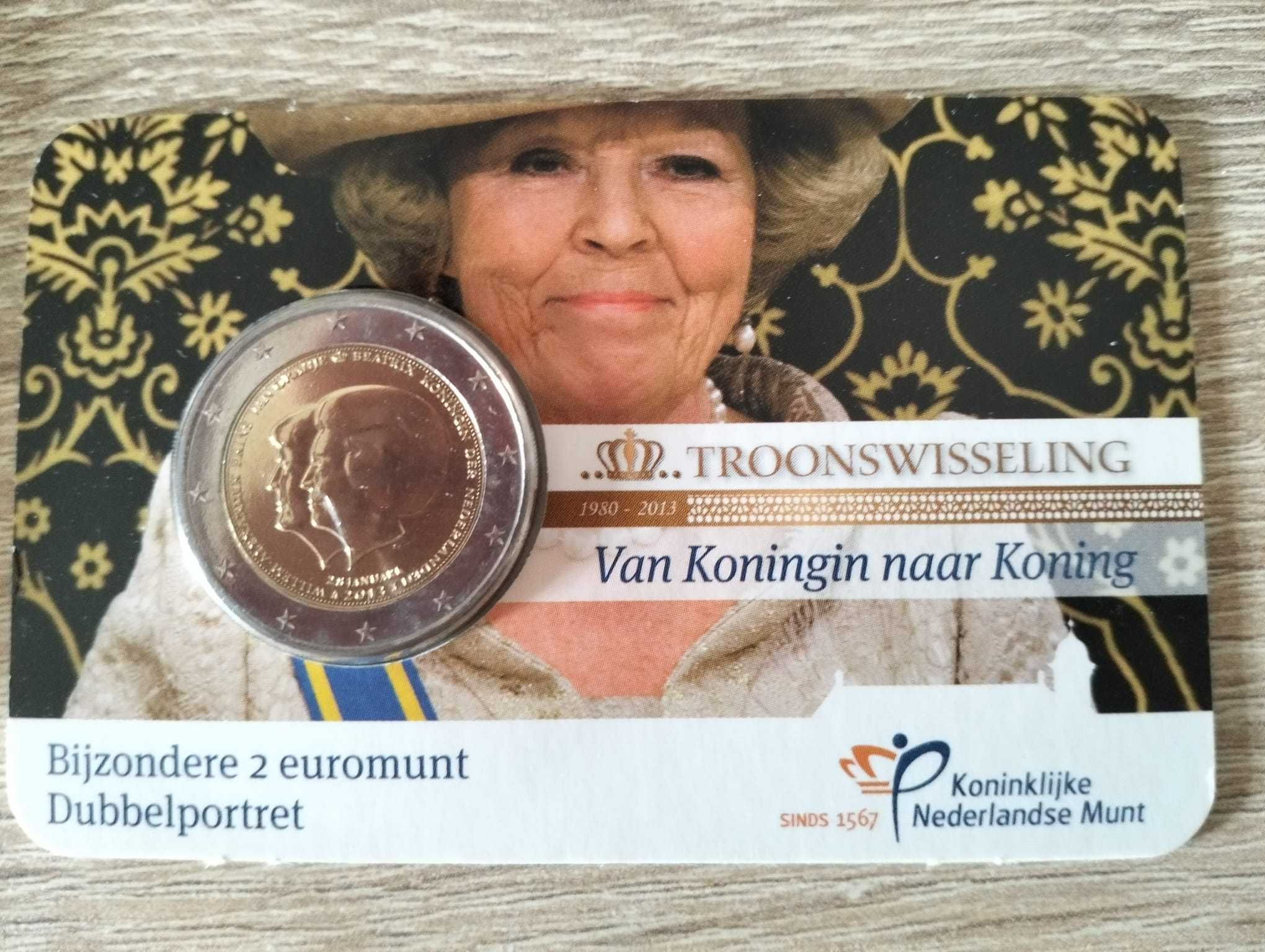 Coincard + Livrete Moeda EUR 2,00 NL 2013 Duplo-Retrato