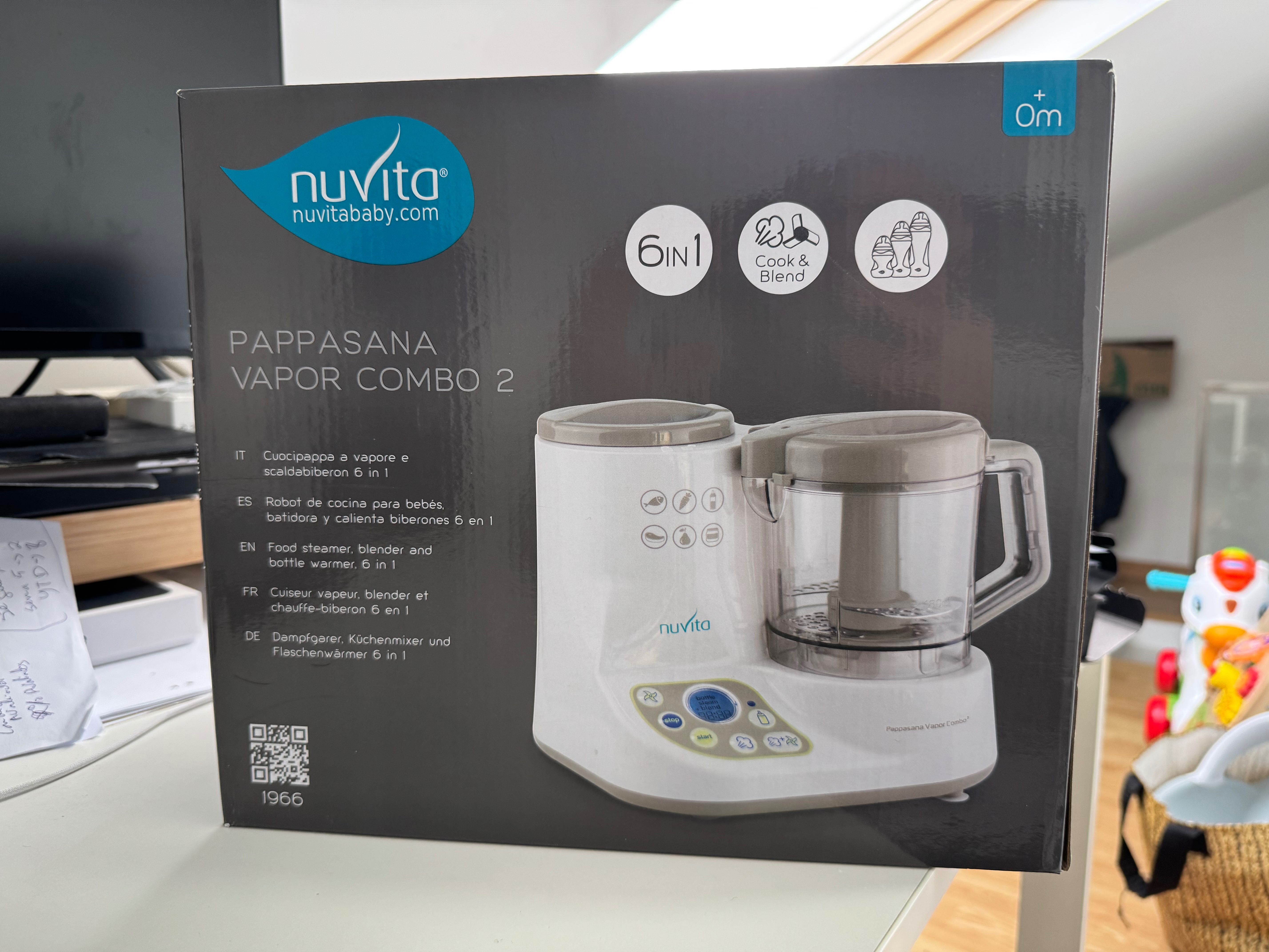 Processador de Alimentos, Aquecedor de biberões e Esterilizador-NUVITA