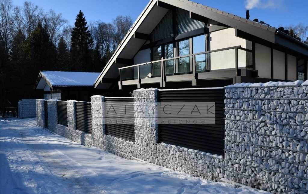 Gabion PREMIUM Gabionowe Ogrodzenie Przęsło Mur Kosze Panel 1,20m