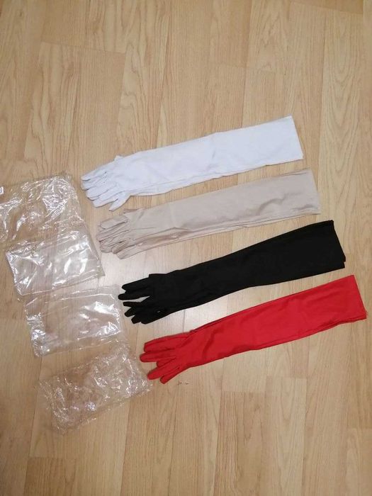 Длинные перчатки под кожу праздничные довгі рукавички під шкіру