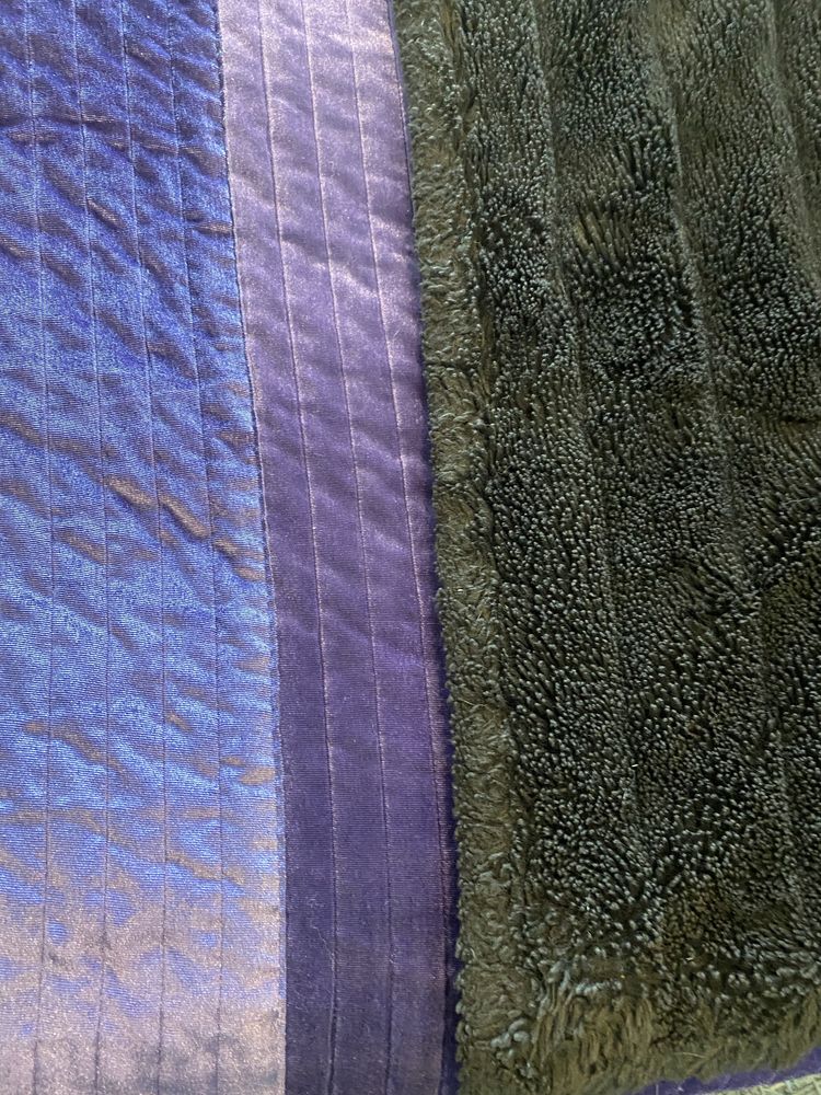 Conjunto colcha + manta de pé da cama + 9 almofadas
