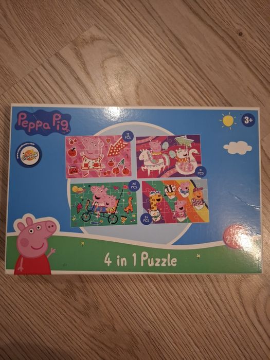 Puzle Peppa 4 w 1 dla  3+