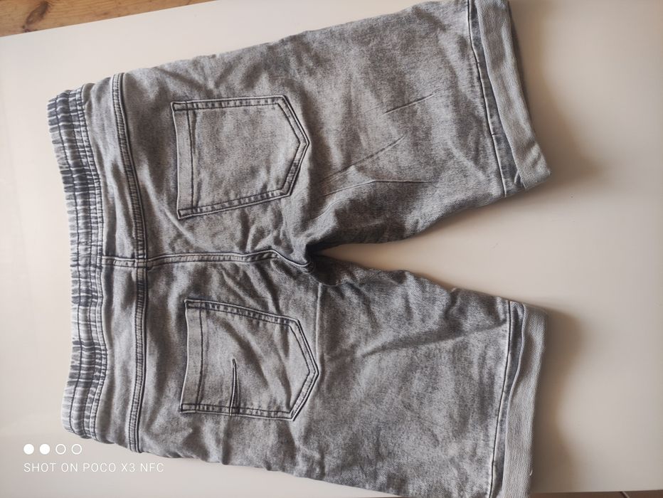 Krótkie jeansowe chłopięce spodenki rozm. 164, SUPER CENA!!!