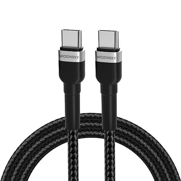 Kabel Wozinsky Wnbcc1 Usb-c / Usb-c Pd 65w 1 m - czarny