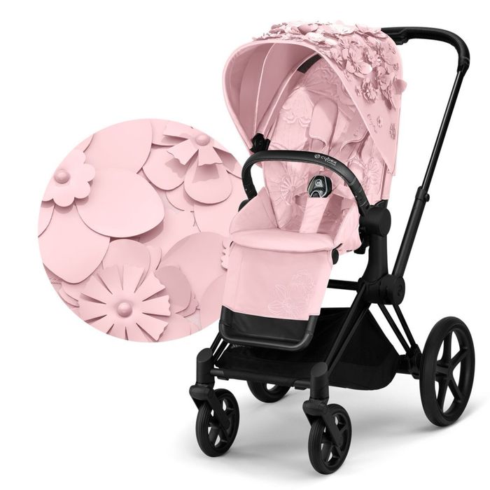 Cybex Priam 4.0 Simply Flowers Pink — НОВА, рідкісна в Україні тканина