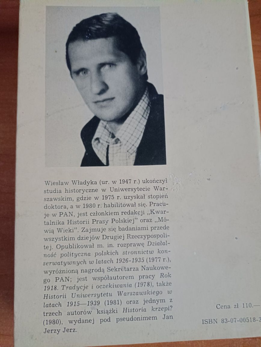 'Krew na pierwszej stronie" Wiesław Władyka