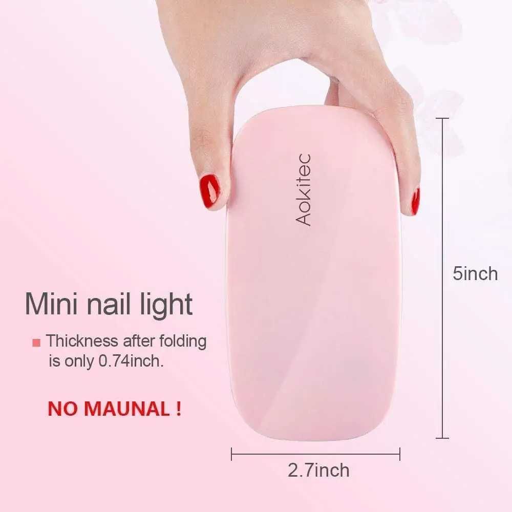 Міні-УФ-світлодіодна лампа Aokitec для нігтів