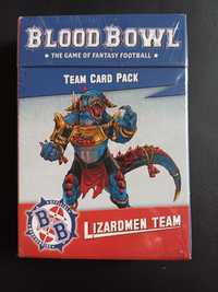 Blood Bowl Team Card Pack Lizardmen Team. NOWE