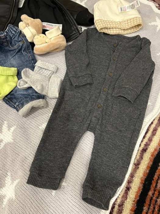 Набір пакет речей куртка, джинси,шкірянка 3-6 місяців