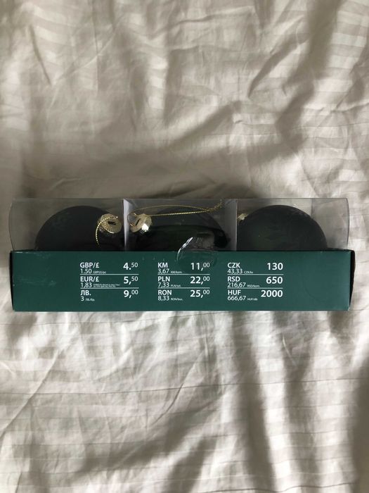 Zestaw szklanych bombek Pepco