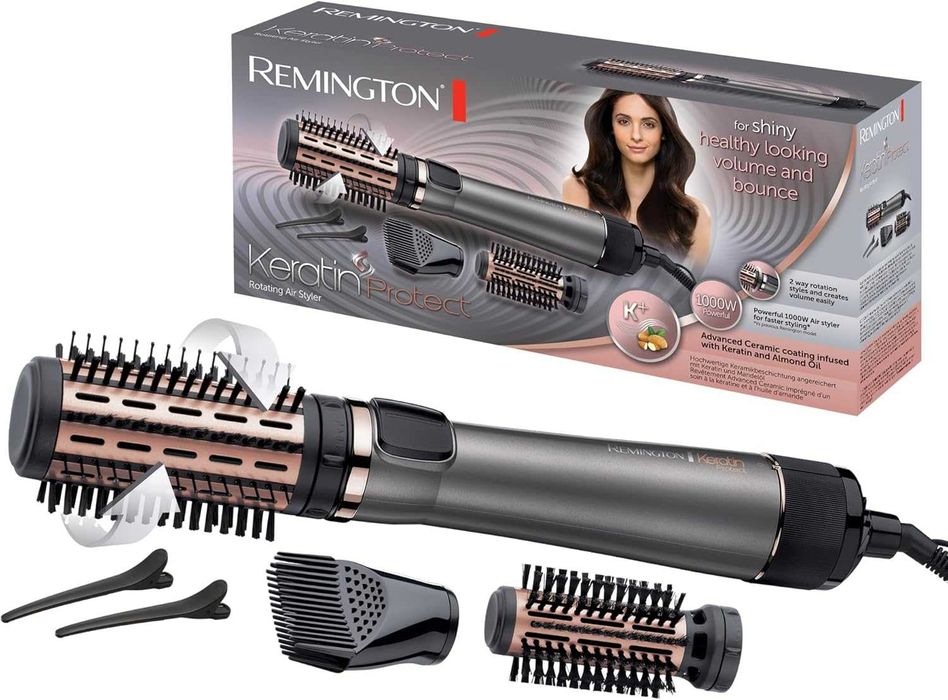 REMINGTON KERATIN PROTECT suszarko-lokówka z olejkiem migdałowym