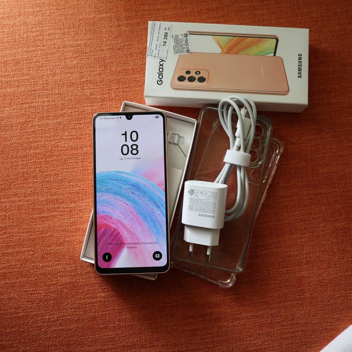 Продам Samsung Galaxy A33 5G, 128 ГБ - персиковый, идеальное состояние