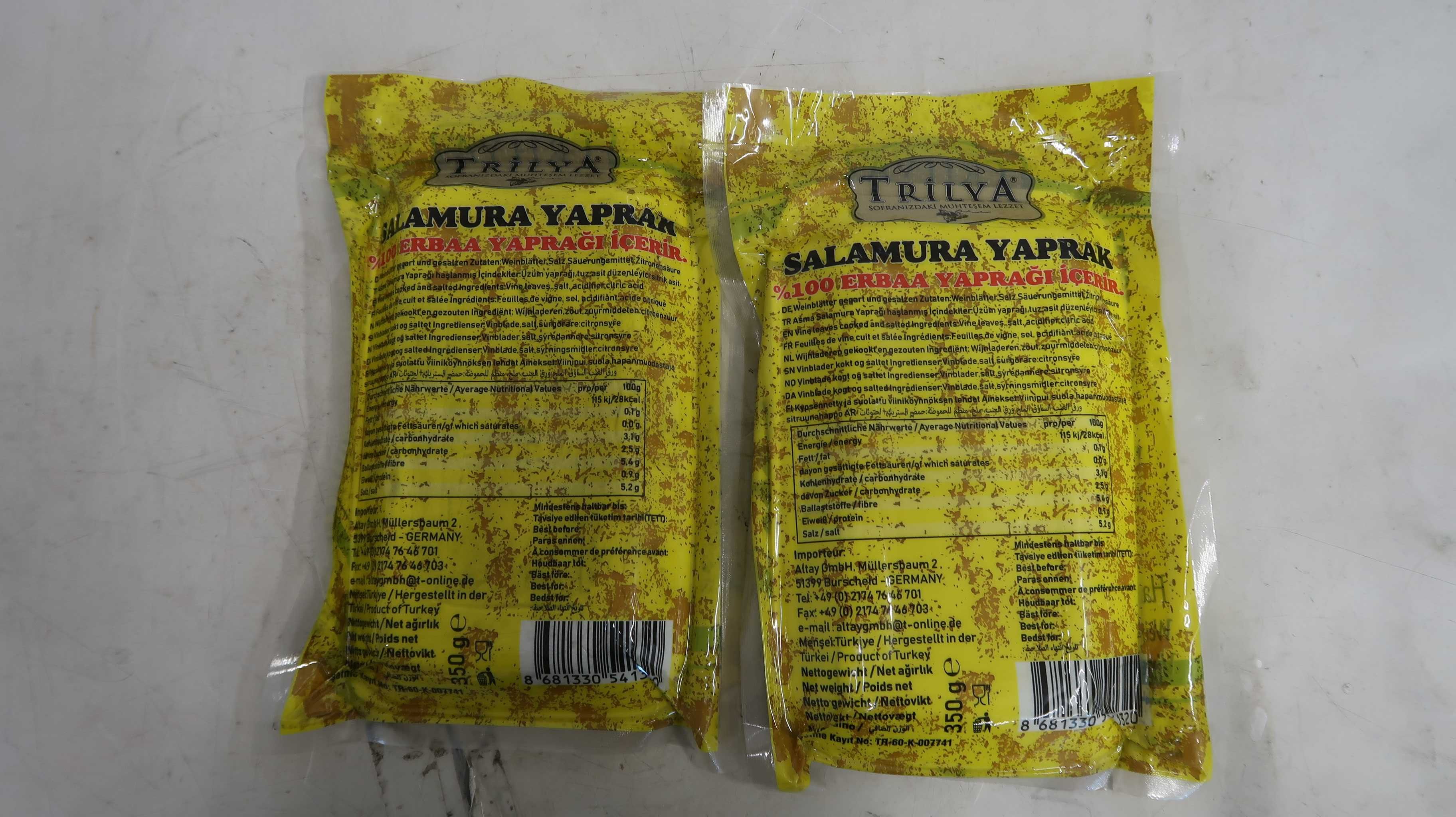 Liście winogron yaprak Trilya Erbaa 2x350g