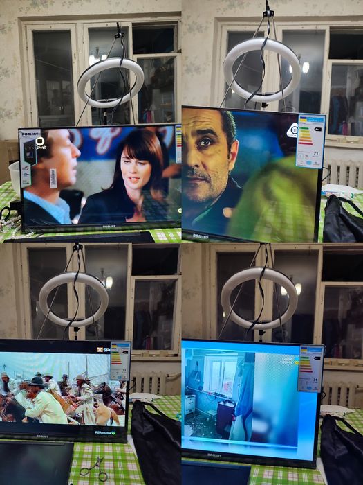 Телевизор ROMSAT 24" (Т2). Официальная гарантия 3 года. Антенна в пода