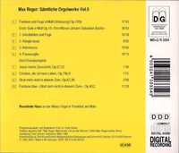 CD Max Reger Complete Organ Works  Vol. 5 CD - Rosalinde Haas MDG