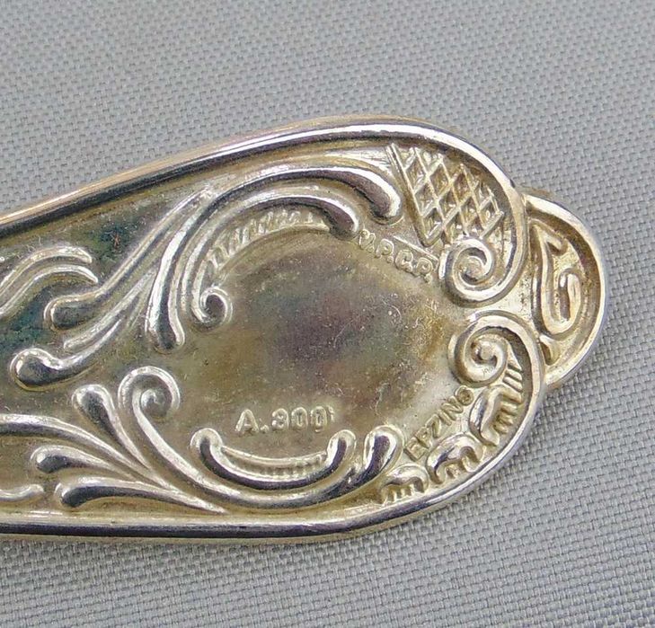 Posrebrzane sztućce ITALY A800 na 12 osób - zestaw 51 szt.