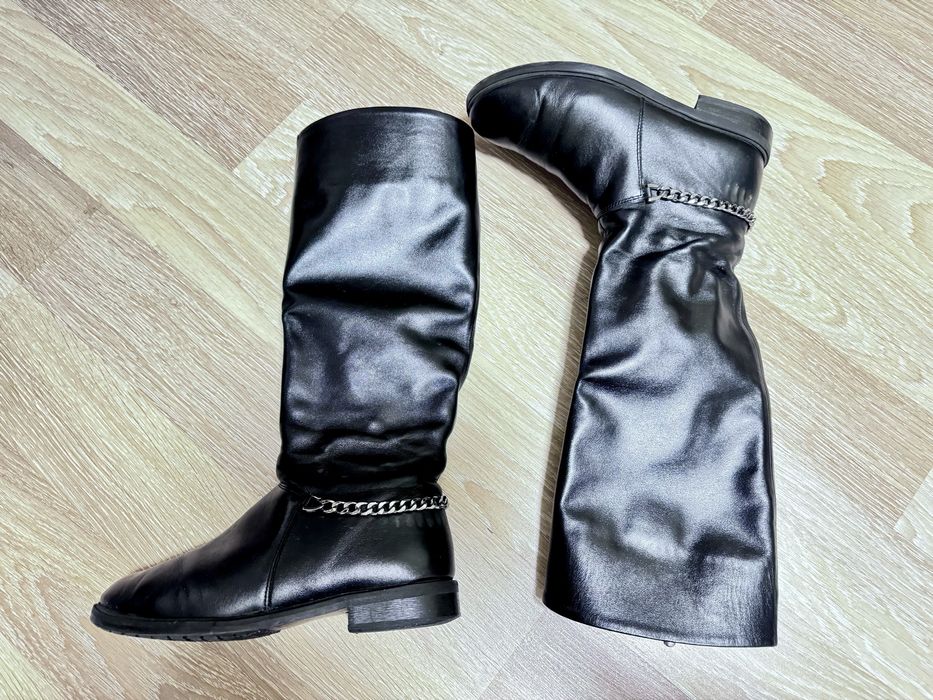 Шкіряні черевики сарожки чоботи сапоги кожаные кожа шкіра 37 демісезон