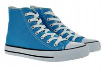 Rozmiar: 37 Trampki Buty Sportowe Niebieskie Wysokie 6092