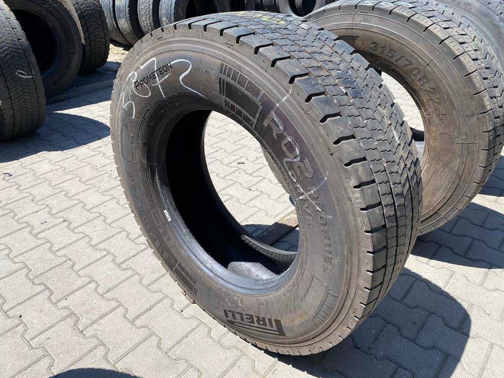Opona używana napędowa 315/70R22.5 PIRELLI R02 PROFUEL DRIVE / 12-13mm
