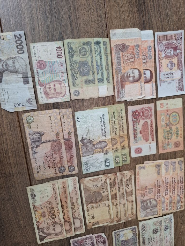 Banknoty Mix świata 30 sztuk Zestaw nr 24