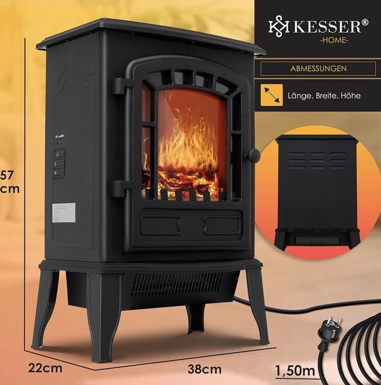Kominek elektryczny z termowentylatorem 2000W NOWY