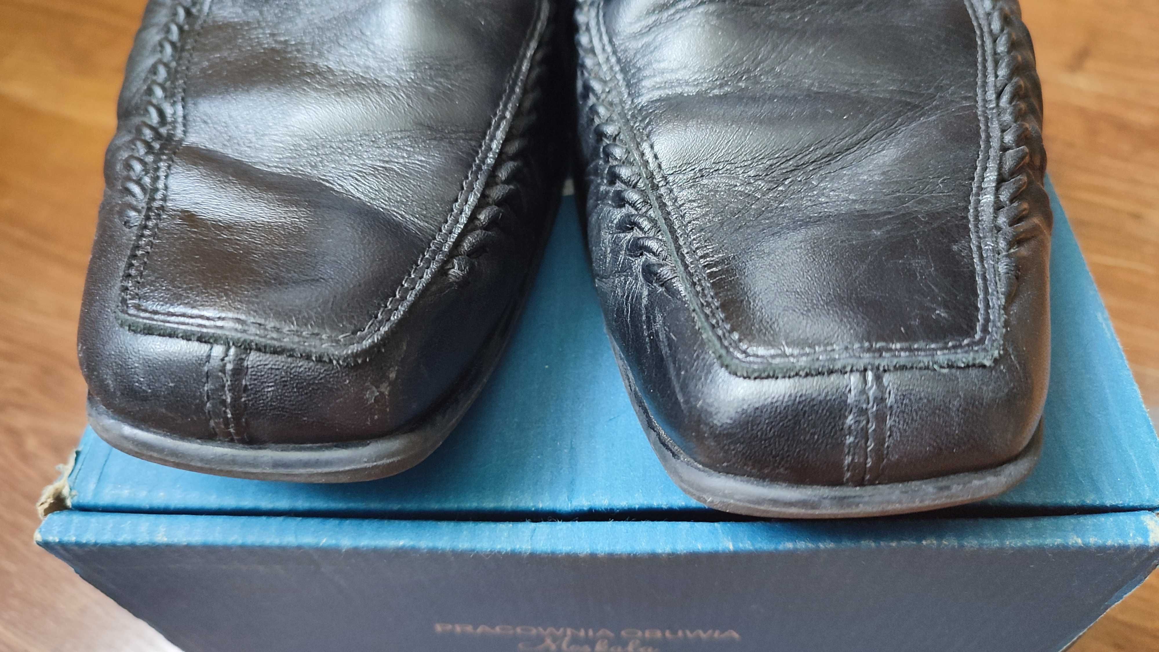 Buty eleganckie skóra Moskała rozmiar 42