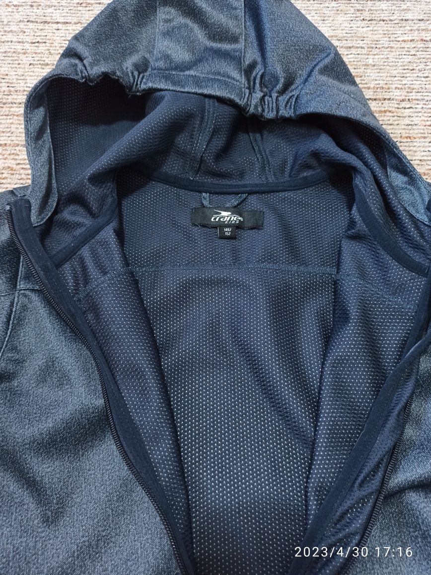 Granatowa kurtka wiosenna jesienna softshell 146/152 dziewczynka