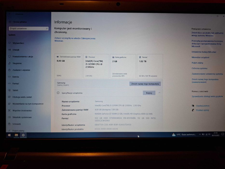Laptop Samsung NP550P7C-S04PL 17,3'' Intel i5