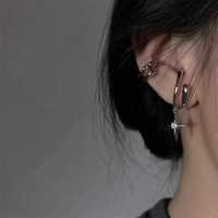 Kolczyki klipsy na ucho srebrne biżuteria