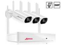 Комплект Wi-Fi IP видеонаблюдения на 3 камеры Anran 3MP ARCCTV