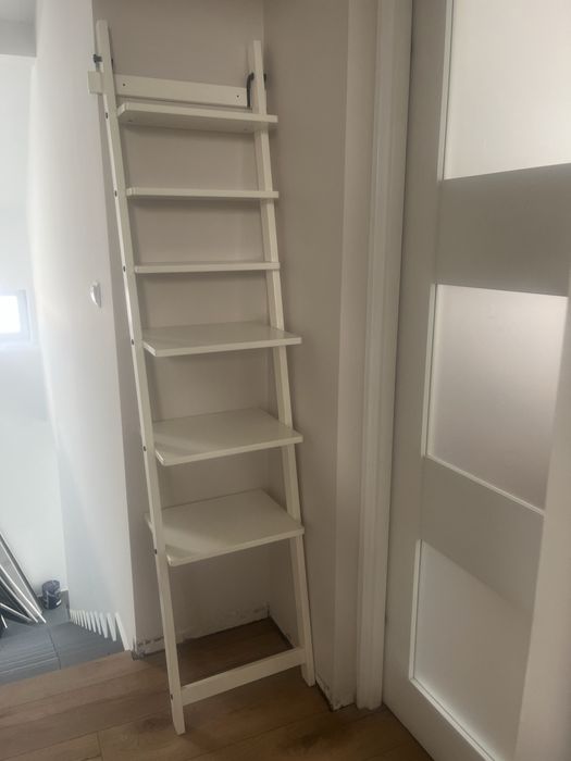 Drabina , półki, regał Ikea biały